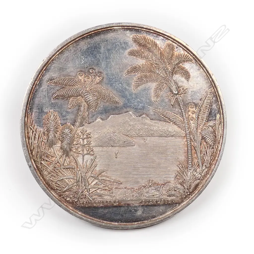 Anton Teutenberg silver Auckland Free School of Art medal 1886, Image 1++